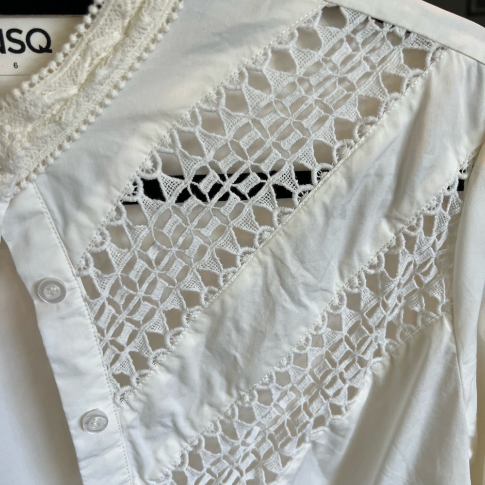 White Button Up Top